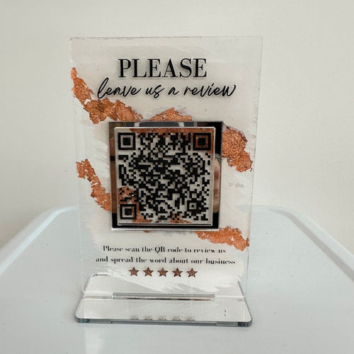 LUXE SINGLE QR CODE SIGN